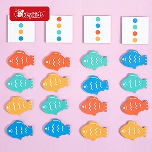 Color Learning Educational Wooden Magnetic Matching Games for Toddlers and Kids W12E197