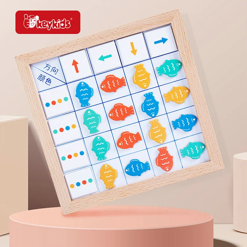 Color Learning Educational Wooden Magnetic Matching Games for Toddlers and Kids W12E197