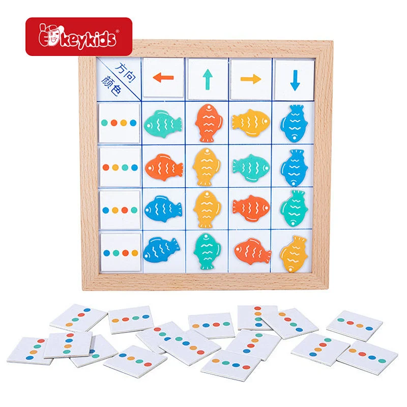 Color Learning Educational Wooden Magnetic Matching Games for Toddlers and Kids W12E197